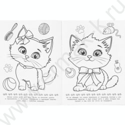 Раскраска А4 Пушистые друзья NEW | Фото 3