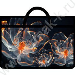 Папка А3 пластик молния сверху с ручками Нежный букет NEW | Фото 1