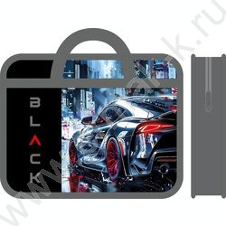 Папка д/тетрадей А4 пластик с ручками Black car NEW | Фото 1