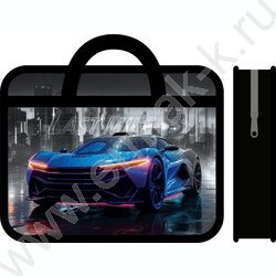 Папка д/тетрадей А4 пластик с ручками Ночная гонка NEW | Фото 1