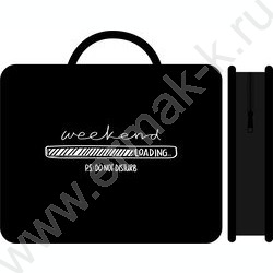 Папка д/тетрадей А4 пластик с ручками, широкая Weekend NEW | Фото 1