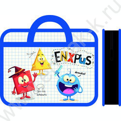 Папка д/тетрадей А4 пластик с ручками, широкая Весёлые фигуры NEW | Фото 1