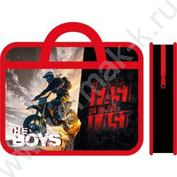 Папка д/тетрадей А4 пластик с ручками, широкая Самый быстрый NEW | Фото 1