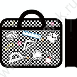 Папка д/тетрадей А4 пластик с ручками, широкая Школьный набор NEW | Фото 1