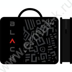 Папка д/тетрадей А4 пластик с ручками Black NEW | Фото 1