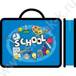 Папка д/тетрадей А4 пластик с ручками School NEW | Фото 1