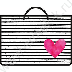 Папка д/тетрадей А4 пластик ручка-шнурок Сердце NEW | Фото 1