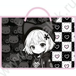 Папка д/тетрадей А4 пластик ручка-шнурок Эмми NEW | Фото 1