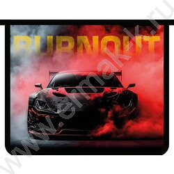 Папка д/тетрадей А5 пластик молния сверху Burnout NEW | Фото 1