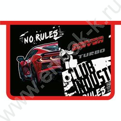 Папка д/тетрадей А5 пластик молния сверху No rules NEW | Фото 1