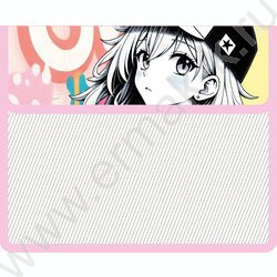 Папка д/тетрадей А5 пластик на липучке 2отд. Аниме девушка NEW | Фото 1