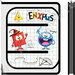 Папка д/труда А4 пластик молния вокруг Весёлые фигуры NEW | Фото 1