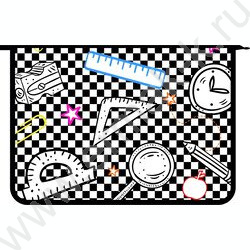 Папка д/труда А4 пластик молния сверху, широкая Школьный набор NEW | Фото 1