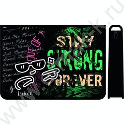 Папка д/труда А4 пластик молния сверху с дизайном Stay strong NEW | Фото 1