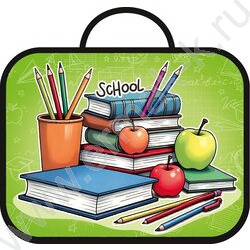 Папка школьника А4 ткань, широкая, с ручками+твердое дно "День знаний" NEW | Фото 1