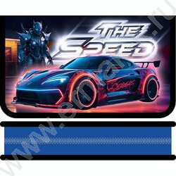 Пенал б/наполн. 1молния 190*115мм Неоновый авто /большой NEW | Фото 1