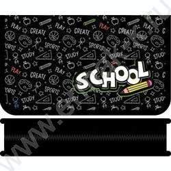 Пенал б/наполн. 1молния 205*115мм МАХ School /большой NEW | Фото 1