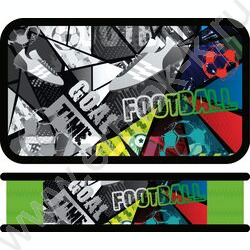 Пенал б/наполн. 2молнии 190*105мм SOFT Goal time /тканевый торец NEW | Фото 1