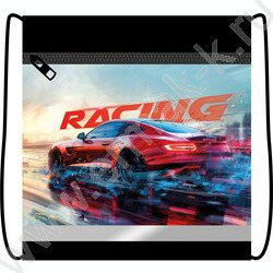 Сумка д/обуви 420*340 с карманом, светоотражающая полоса, на молнии "Racing" NEW | Фото 1