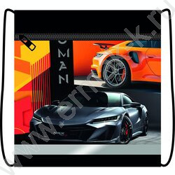 Сумка д/обуви 420*340 с карманом, светоотражающая полоса, на молнии "Sport car" NEW | Фото 1