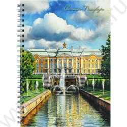 Блокнот  48л А5 спираль "Петергоф" клетка/мат.лам. NEW | Фото 1