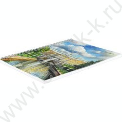 Блокнот  48л А5 спираль "Петергоф" клетка/мат.лам. NEW | Фото 2