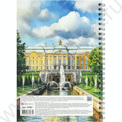 Блокнот  48л А5 спираль "Петергоф" клетка/мат.лам. NEW | Фото 7