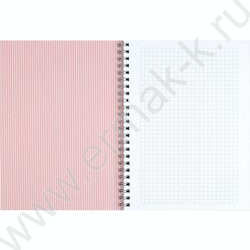 Блокнот  48л А5 спираль "Розовые птицы" клетка/мат.лам. NEW | Фото 3