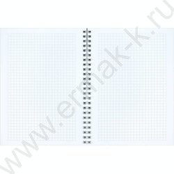 Блокнот  48л А5 спираль "Синие хризантемы" клетка/мат.лам. NEW | Фото 3