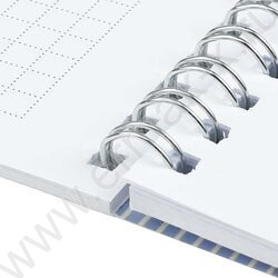 Блокнот  48л А5 спираль "Синие хризантемы" клетка/мат.лам. NEW | Фото 6