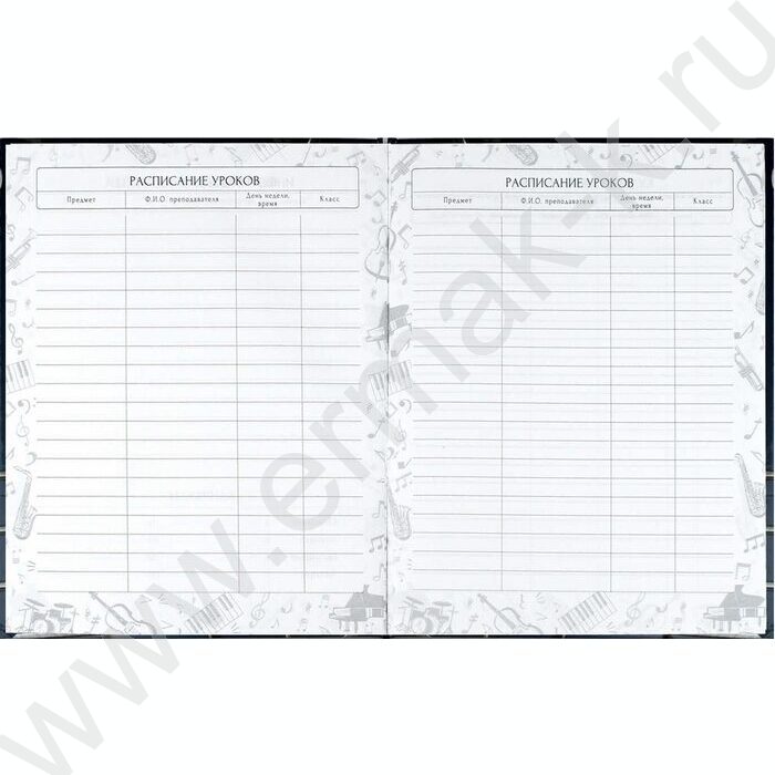 Дневник учащегося муз. школы /тв.обл. "Объёмные ноты"/фольга,глянец/ | Фото 8