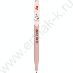 Ручка шар авт 0,7мм синяя Стильные курочки /софт-тач/ассорти/ NEW | Фото 1