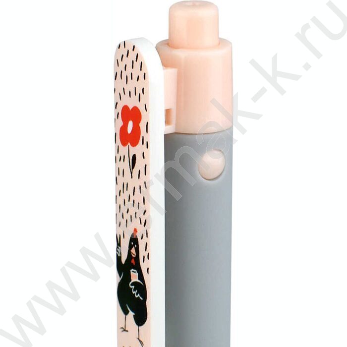 Ручка шар авт 0,7мм синяя Стильные курочки /софт-тач/ассорти/ | Фото 5