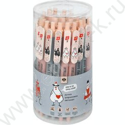 Ручка шар авт 0,7мм синяя Стильные курочки /софт-тач/ассорти/ NEW | Фото 6