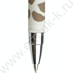 Ручка шар 0,5мм синяя Леопард бежевый /софт-тач/ | Фото 3