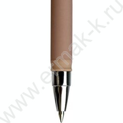 Ручка шар 0,5мм синяя Баланс.Коричневый /софт-тач/ | Фото 3