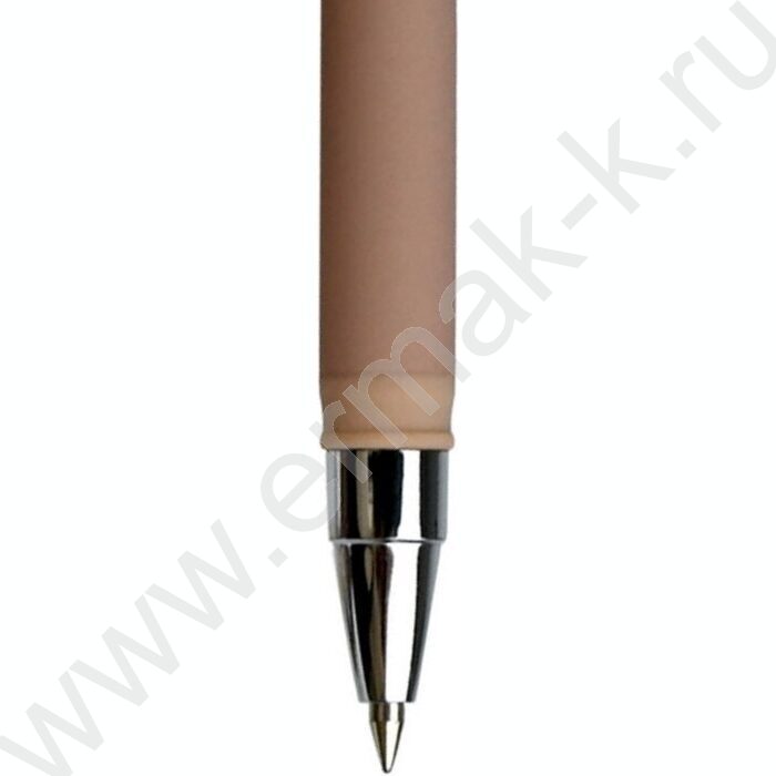 Ручка шар 0,5мм синяя Баланс.Коричневый /софт-тач/ | Фото 3