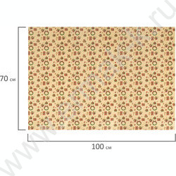 Бумага упаковочная  70*100см Christmas Kraft 1л в рулоне / 10 дизайнов/ассорти | Фото 8