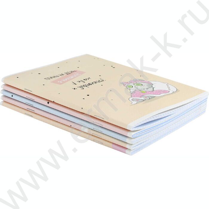 Тетрадь  48л клетка "Пушистые мечтатели" /мат.лам/ ассорти | Фото 6