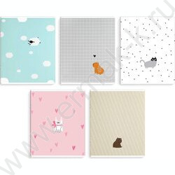 Тетрадь  48л клетка "Милые зверушки" /мат.лам/ ассорти NEW | Фото 1