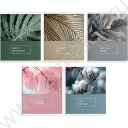 Тетрадь  48л клетка "Красота природы" /ламинация "софт-тач" вельвет/ ассорти NEW | Фото 1