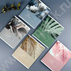 Тетрадь  48л клетка "Красота природы" /ламинация "софт-тач" вельвет/ ассорти NEW | Фото 9