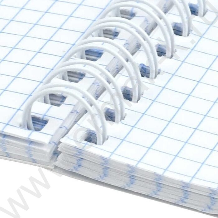 Тетрадь  96л А4 клетка/спираль "Цветочный паттерн" /мат.лам./ | Фото 5