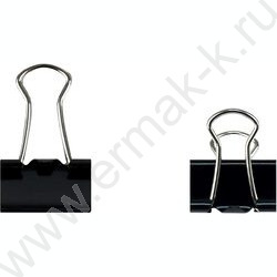 Зажим набор - 25шт "Зайка в шапочке" чёрный/ ПВХ-блистер на подложке NEW | Фото 2