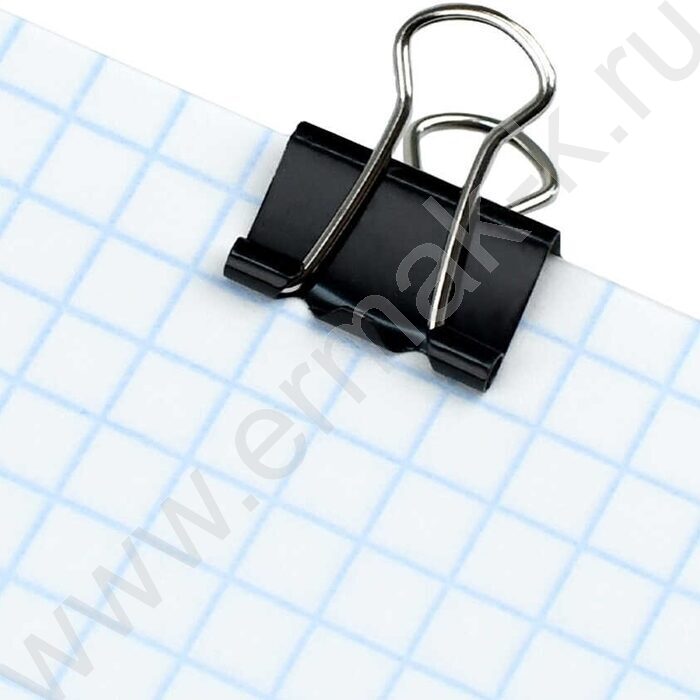 Зажим набор - 25шт "Зайка в шапочке" чёрный/ ПВХ-блистер на подложке | Фото 3