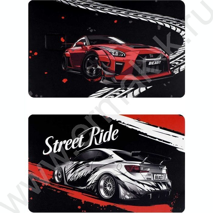 Наклейка на банковскую карту "Городские гонки" 2шт/86*54мм | Фото 2