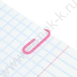Скрепки 28мм /100шт малиновые "Мишка в шапочке" NEW | Фото 3