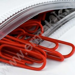 Скрепки 28мм / 40шт красные "Плюшевый мишка" /ПВХ-пакет с многоразовой струнной застёжкой (зип-л NEW | Фото 4