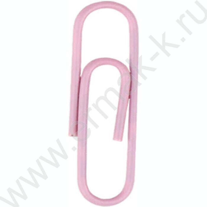 Скрепки 28мм / 40шт розовые "Белый котик" /ПВХ-пакет с многоразовой струнной застёжкой (зип-лок) | Фото 2