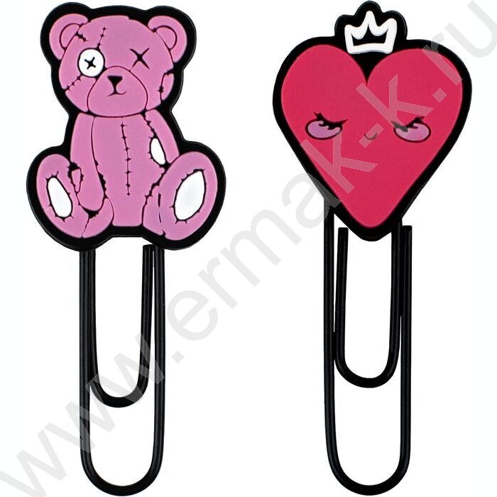 Закладка-скрепка "Розовый микс"  /набор 2шт  /ассорти | Фото 2